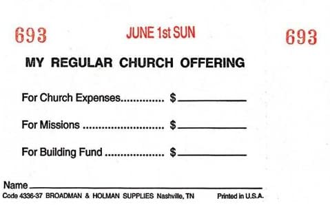 Offering Envelope 3-Fund Week