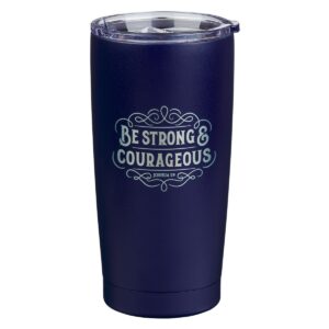 TRAVEL TUMBLER BE STRONG BLUE