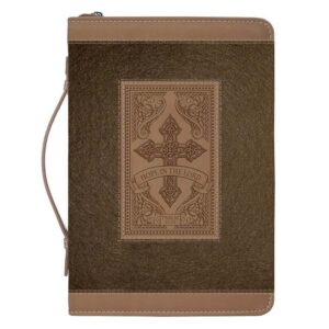 Bible Cover, Hope In The Lord, Psalm 37:34, Medium