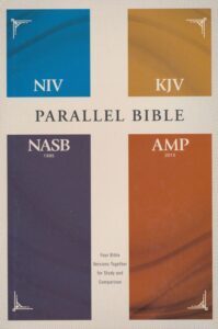 NIV, KJV, NASB, Amplified Parallel Bible, Hardcover