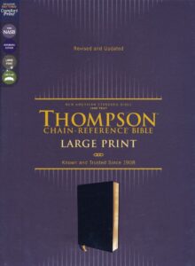 NASB, Thompson Chain Reference Bible, Leathersoft, Navy