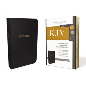 KJV, Personal Size Reference Bible, Leatherflex, Black, Giant Print