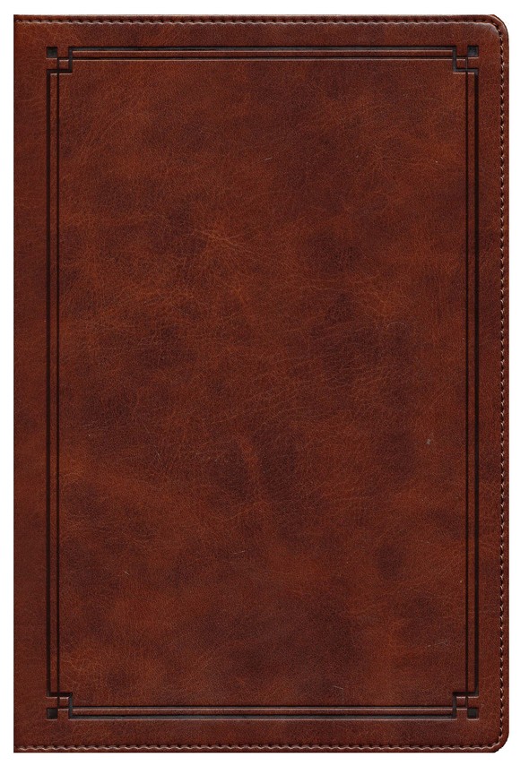 NKJV, Comfort Print Study Bible, Imitation Leather, Mahogany - Image 2