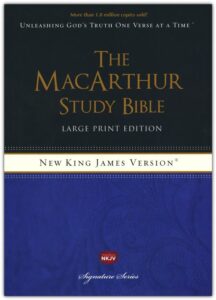 NKJV, MacArthur Study Bible, Hardcover, Large Print