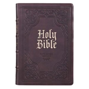 KJV, Holy Bible, Imitation Leather, Dark Brown, Indexed