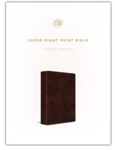 ESV, Bible, Imitation Leather, Burgundy, Super Giant Print