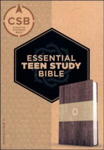 CSB, Essential Teen Study Bible, Leather Touch, Weathered Gray Cork