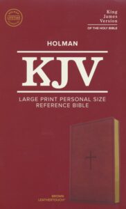 KJV, Personal Size Reference Bible, Imitation Leather, Brown, Large Print