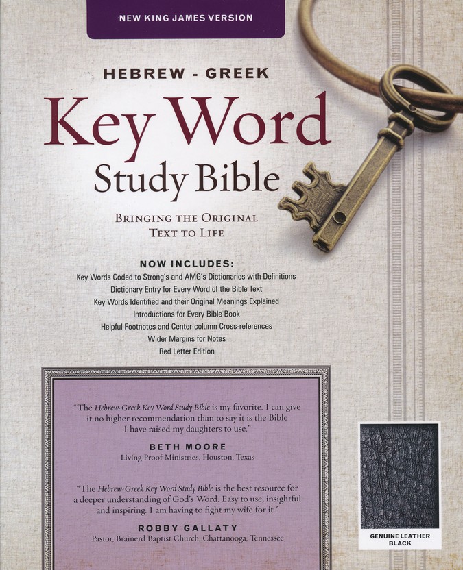 Black Indexed Hebrew Greek Study Bible
