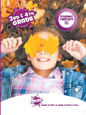 FALL26 SPLAT 3&4 GRADE STUDENT COV X4341 Sunday School, SPLAT, 3rd & 4th Grade Students Leaflets, Fall 2026