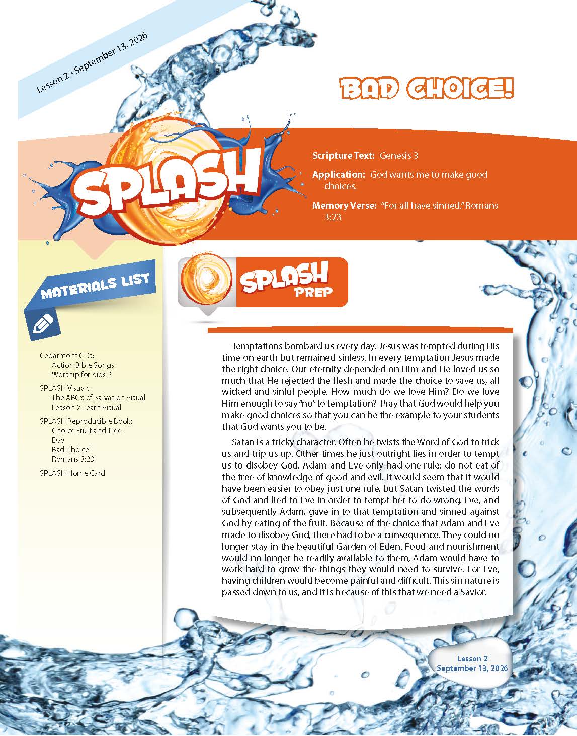 SPLASH, Teacher Leaflets, Fall Quarter 2026 - Image 2