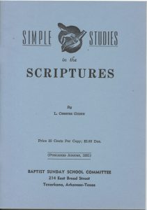 SIMPLE STUDIES IN THE SCRIPTURES by L Chester Guin