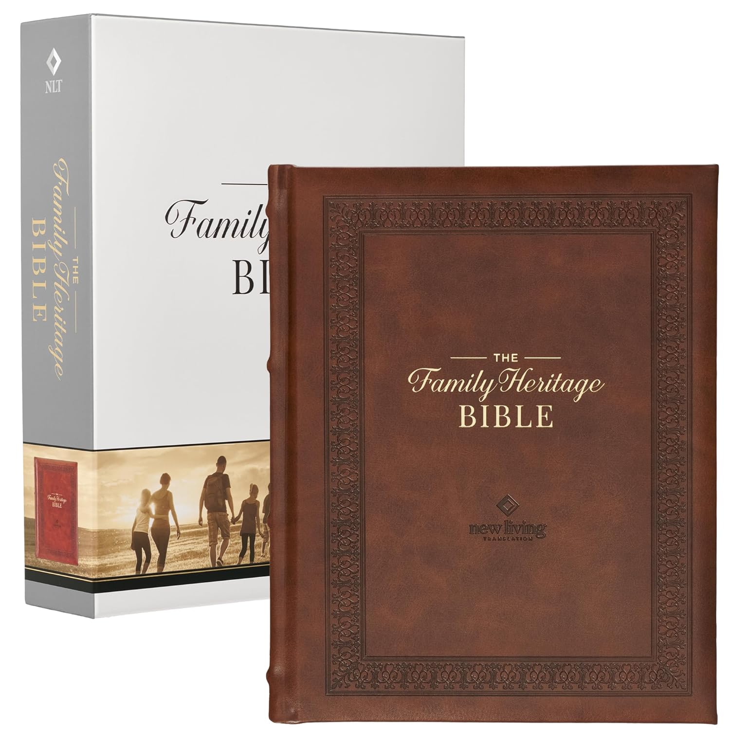 NLT, Family Heritage Bible, Hardcover, Brown - Image 2