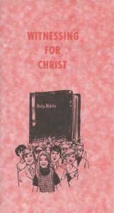 WITNESSING FOR CHRIST by William Lynch