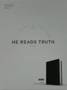 CSB, He Reads Truth Bible, Black LeatherTouch (Indexed)