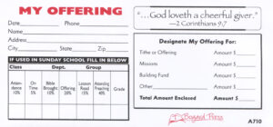 MY OFFERING ENVELOPE by Bogard Press