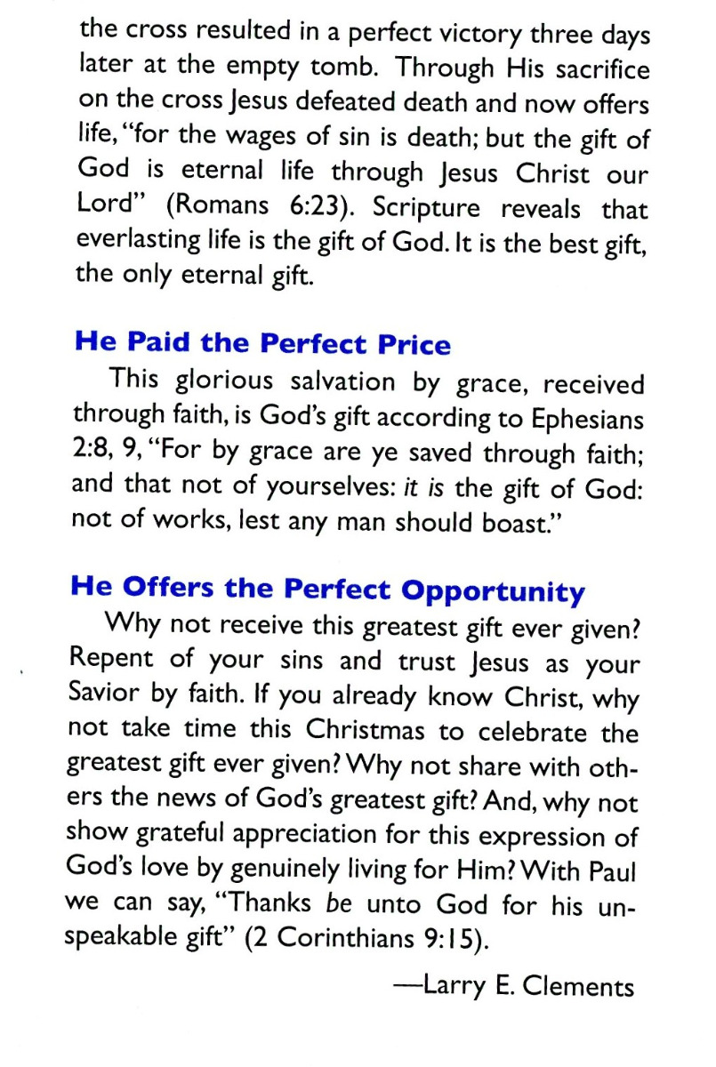 THE PERFECT CHRISTMAS GIFT Tract - Image 4