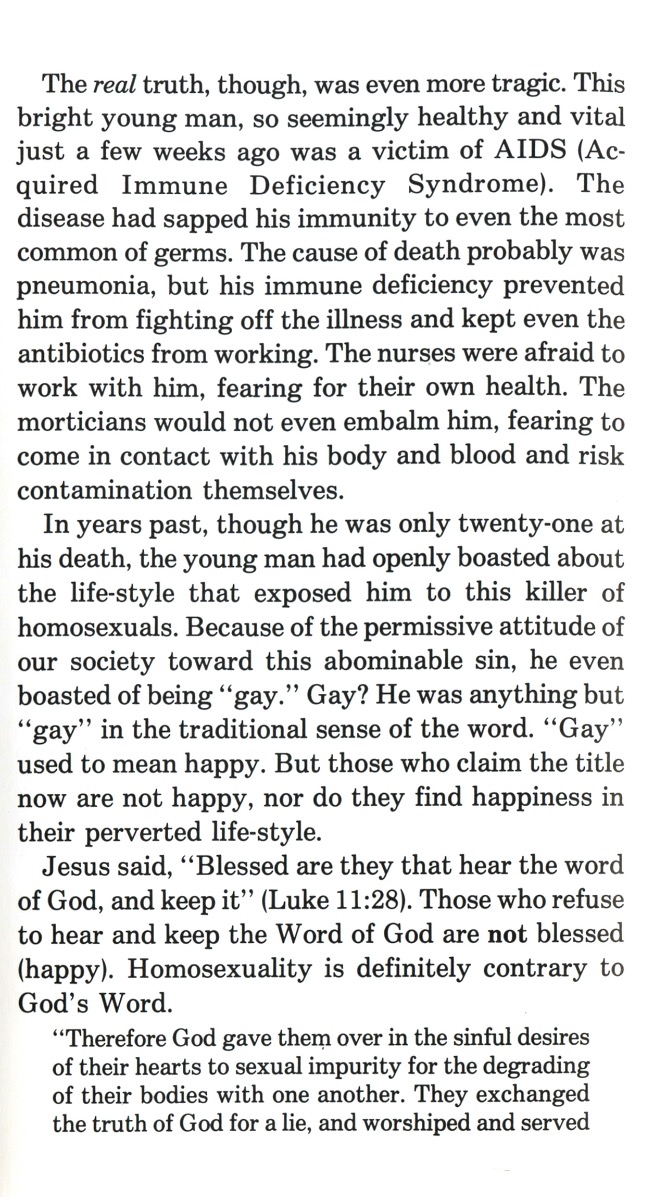 Today's Moral Issues: HOMOSEXUALITY Tract - Image 3