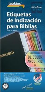 Bible Index Tabs, Spanish Rainbow