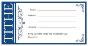 VALUE OFFERING TITHE ENVELOPE, PACKAGE OF 100