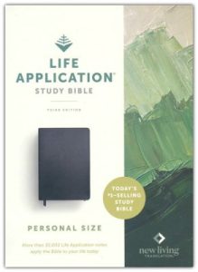 NLT, Personal Size Life Application Study Bible, Third Edition, Bonded Leather, Black